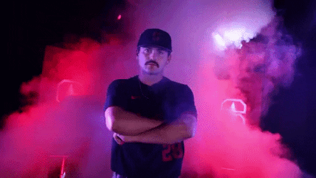 Stanford Baseball Brock Jones Head Nod GIF
