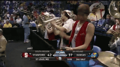 Stanford Vs Kansas Basketball Game GIF