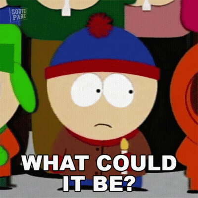Stanley From South Park Is Standing In Front Of A Group Of People And Asking What Could It Be . GIF