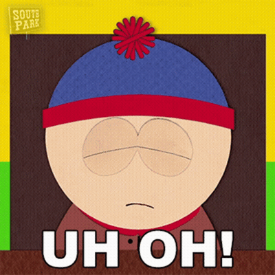 Stanley From South Park Saying Uh Oh GIF