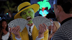 Stanley Ipkiss The Mask With Money GIF 