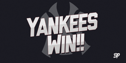 Stanton Black Yankees Win GIF