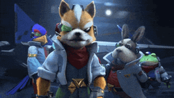 Star Fox McCloud Falco Peppy GIF