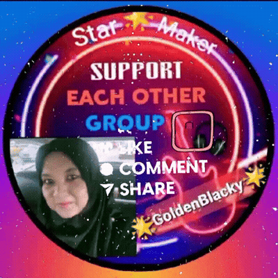 Star Maker Support Each Other Like Comment Share Sign GIF