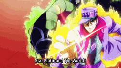 Star Platinum Jotaro Flaming GIF
