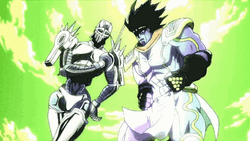Star Platinum Jotaru Kujo With Silver Chariot GIF