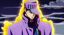 Star Platinum Koichi Flaming Shadow GIF