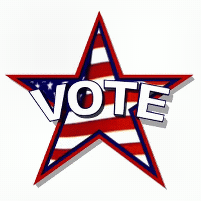 Star Saying Vote GIF