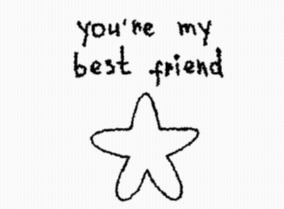 Star Saying You're My Best Friend GIF