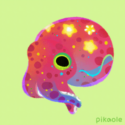 Star Squid Colorful GIF