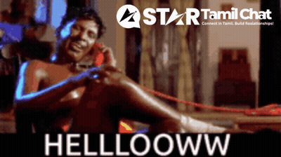 Star Tamil Chat Advertisement Man Talking On Phone GIF