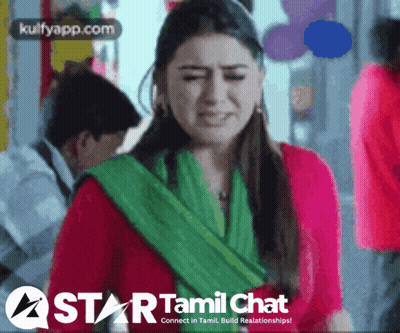 Star Tamil Chat Advertisement Woman In Pink Shirt GIF