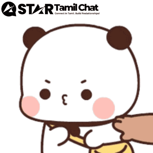 Star Tamil Chat Logo With Panda Bear GIF