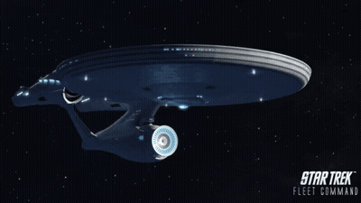 Star Trek Fleet Command Poster With Spaceship GIF