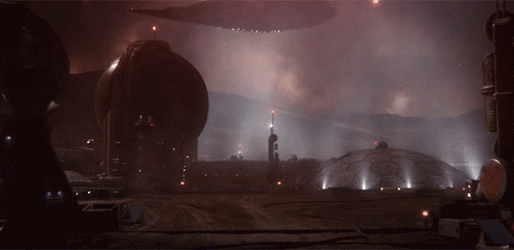 Star Trek Landing Spaceship Klingon World GIF