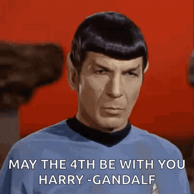 Star Trek Man Saying May The 4Th Be With You GIF