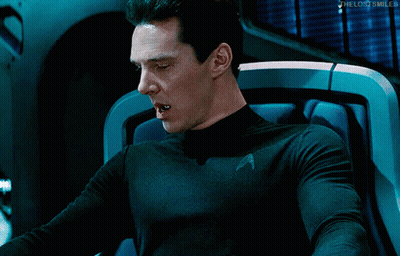 Star Trek Man Sitting With The Lost Smiles GIF