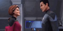 Star Trek Prodigy Eps Reveal Janeway And Chakotay GIF