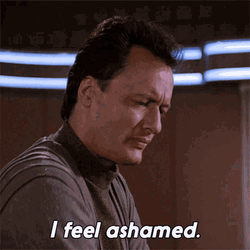 Star Trek Q In Shame GIF