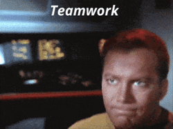 Star Trek Team Work Makes The Dream Work GIF
