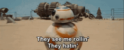 Star Wars Bb 8 They See Me Rollin GIF