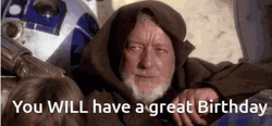 Star Wars Birthday Obi Wan Kenobi GIF