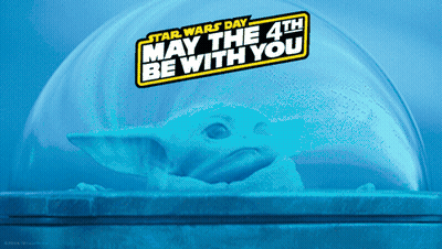 Star Wars Day Baby Yoda GIF