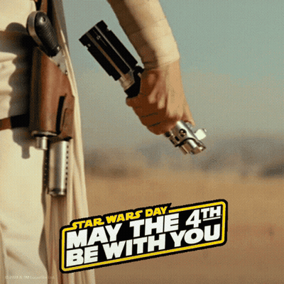 Star Wars Day May The 4Th Poster GIF