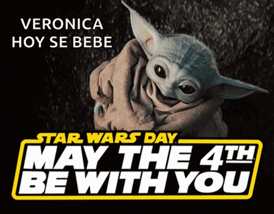Star Wars Day Poster Baby Yoda GIF