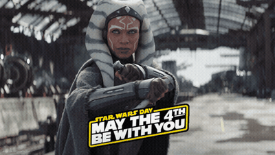 Star Wars Day Poster With Ahsoka Tano GIF