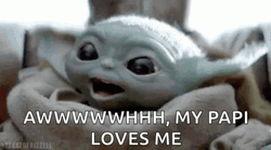 Star Wars Grogu My Papi Loves Me More GIF