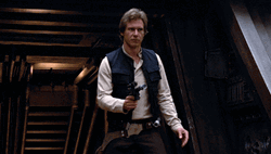 Star Wars Han Solo Holding Gun