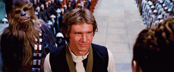 Star Wars Han Solo Seductive Wink GIF