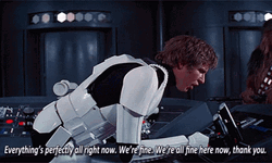 Star Wars Han Solo We're Fine Here GIF