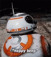 Star Wars Happy Birthday BB8 GIF