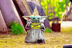 Star Wars Happy Birthday Yoda Cake GIF