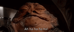 Star Wars Jabba The Hutt Laughing GIF