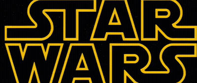 Star Wars Logo In Yellow GIF