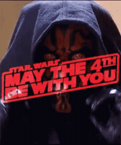 Star Wars May The 4Th Darth Maul Poster GIF