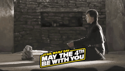 Star Wars May The 4Th Sign GIF