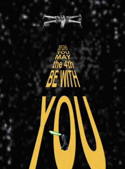 Star Wars Poster May The Fourth Be With You GIF