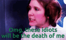 Star Wars Princess Leia Nervous Stupid People GIF