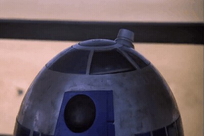 Star Wars R2D2 With Hole GIF