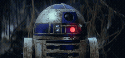 Star Wars Robot With Purple Light GIF