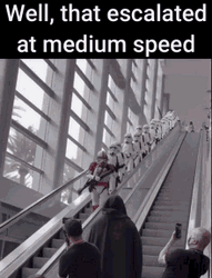 Star Wars The Stormtroopers That Escalated Quickly GIF