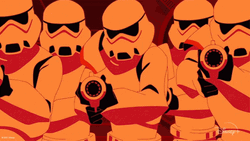 Star Wars Visions Shooting Laser Guns GIF