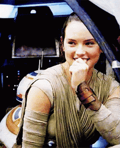 Star Wars Woman Smiling Hand To Chin GIF
