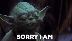 Star Wars Yoda I Am Sorry  GIF