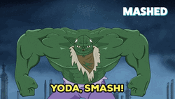 Star Wars Yoda Smash GIF