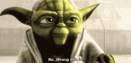 Star Wars Yoda Wrong GIF